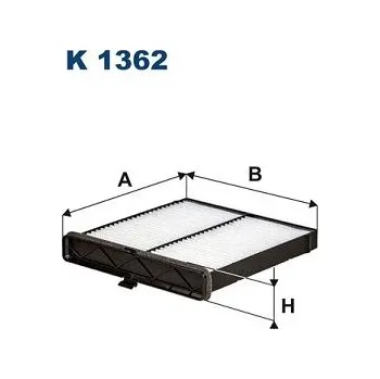 Ventilátor topení a klimatizace Filtr, vzduch v interiéru FILTRON K 1362