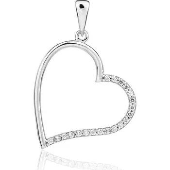 Přívěsek Diante Zlatý přívěsek s bílým kamenem 59641966