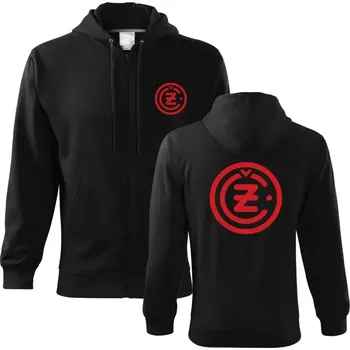 Pánská mikina Mikina Čezeta ČZ 2MZ - černá / XXL / červená