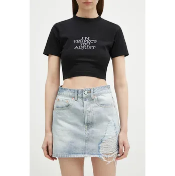 Dámská sukně Džínová sukně VETEMENTS Destroyed Denim Mini, S, modrá, 50X