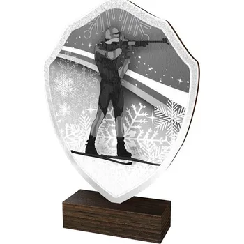 Poháry Bauer Dřevěná plaketa TFRW299 | Biatlon