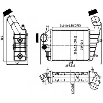 Chladič motoru Chladič turba HART 604 101