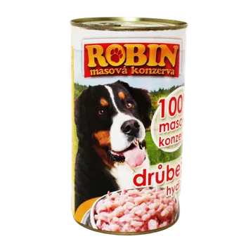 Krmivo pro psa Habeo Konzerva ROBIN - Drůbeží Počet kusů: 1ks/400g