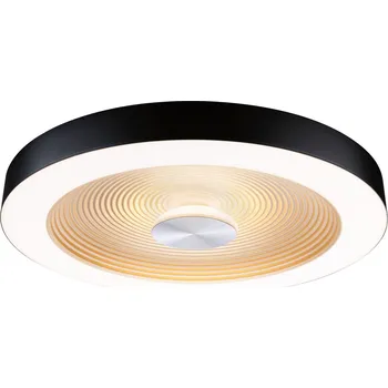 PAULMANN LED stropní svítidlo Volea IP44 3000K / 230V 4 / 18,5W stmívatelné černá/zlatá - PAULMANN P 71180
