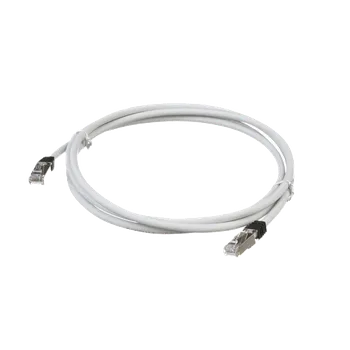 Síťový kabel STP6X9MIG Propojovací kabel RJ45/RJ45, S/FTP, kat. 6A, 9m, LSZH, šedý