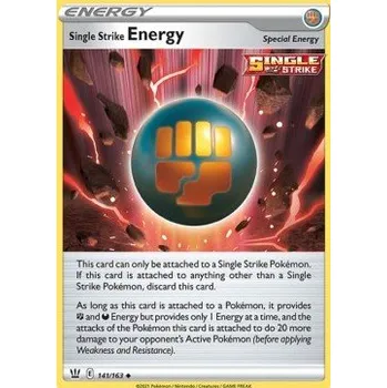 Sběratelská karetní hra Pokémon BST 141/163 Single Strike Energy - Battle Styles Stav: Near Mint, Verze: REVERSE HOLO