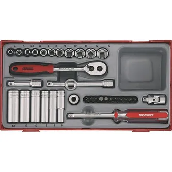 Šroubovák 1/4" SADA RÁČNA S PŘÍSLUŠENSTVÍM, 35 DÍLŮ 03490109