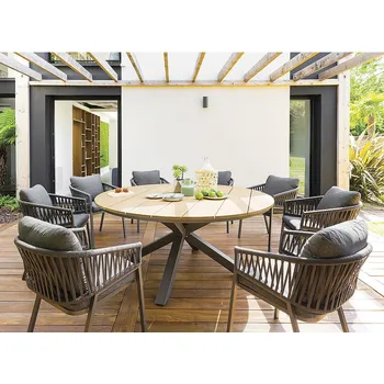 Zahradní sestava Hliníková jídelní sestava COLUMBIA 1+8 (antracit)