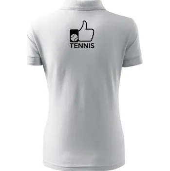 Tenis palec - Polokošile dámská Pique Polo - 3XL ( Bílá )