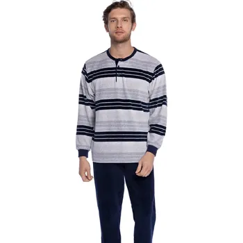 Pánské pyžamo GUASCH Pánské pyžamo MAXIMO Barva: Šedá, Velikost: L