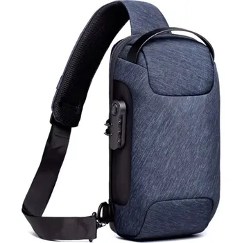 Kabelka Taška přes rameno s USB nabíjením IS 36235 Modrá 2