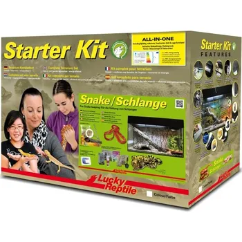 Terárium Lucky Reptile Starter Kit Snake 50x28x40 cm černé