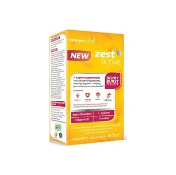 Přírodní produkt reviveactive Zest Active 7 sáčků berry (ovoce) (Energie, imunita, mozek, funkce svalů)