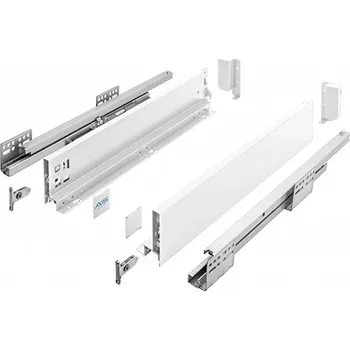 Nábytkové kování GTV Zásuvka Axis Pro l- 450mm bílá - extra nízká H69 pod troubu