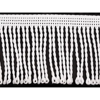 Třásně kroucené šíře 60 mm, barva 002 bílá mat