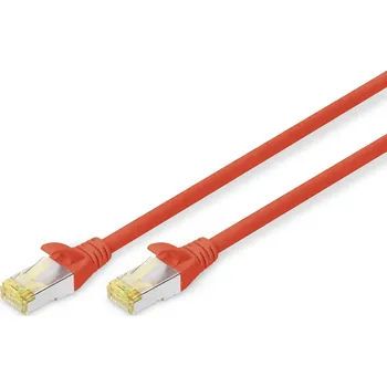 Síťový kabel Digitus DK-1644-A-005/R síťový kabel Červená 0,5 m Cat6a S/FTP (S-STP)