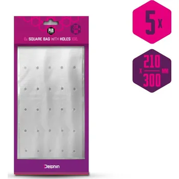 PVA sáček hranatý s otvory Delphin PVA n'tastic XXL / 5ks