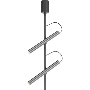 Redo Stropní LED svítidlo PRAXI v: 511mm, 14,6W Barva: Černá-nikl, Teplota světla: 2700K - teplá bílá