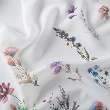 Záclony s květinovým motivem polní květiny (SM)