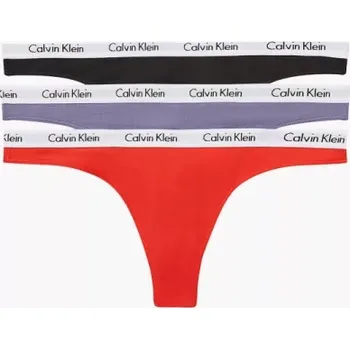 Souprava dámského spodního prádla Dámská tanga Calvin Klein 3pack QD3587/1CX