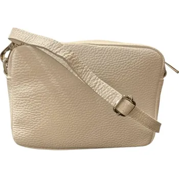 Kabelka Vera Pelle Dámská kožená malá crossbody kabelka bílá 1276 d01