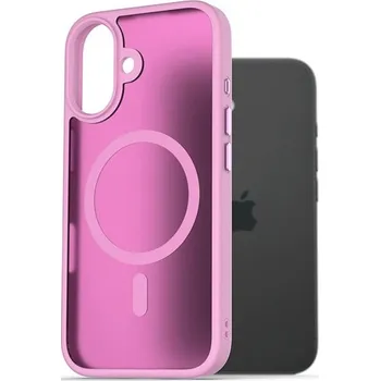Pouzdro na mobilní telefon AlzaGuard Matte Case Compatible with Magsafe pro iPhone 16 růžový