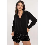 ItModa Dámská košile s kamínky černá Velikost: UNI