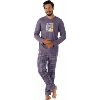 Pánské pyžamo Pánské pyžamo Roy 1471/41 HOTBERG šedá M