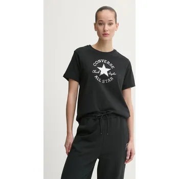 Bavlněné tričko Converse 10027077.A02 černá 99X, vel. XS