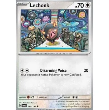 Sběratelská karetní hra Pokémon OBF 181/197 Lechonk - Obsidian Flames Stav: Near Mint, Verze: NORMAL