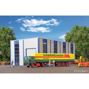 Modelová železnice H0 - nákladní auto RABA s přívěsem HUNGAROCAMION / Kibri 14699