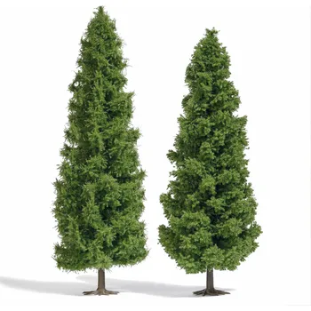 Modelová železnice H0 - 2 ks modříny, 185 a 200 mm / Busch 6124