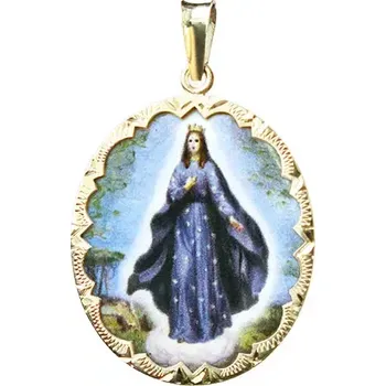 Přívěsek Aljančič Naše Paní z Pontmain medailon 385R zlato
