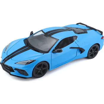 RC model auta Maisto - 2020 Chevrolet Corvette Stingray Coupe Z51, modrá, 1:24 - expresní doprava