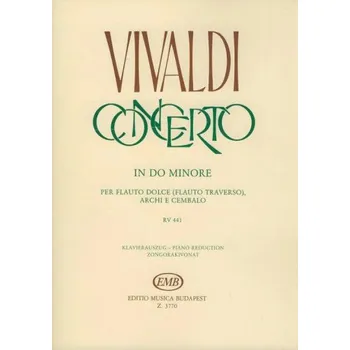Antonio Vivaldi: Concerto In C Minor RV 441 (noty na zobcovou/příčnou flétnu, klavír)