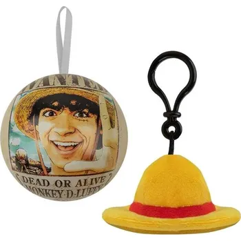 Vánoční dekorace One Piece Vánoční dekorace s plyšovou klíčenkou - Slamák