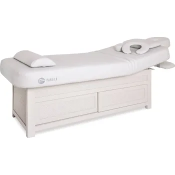 Masážní stůl Pevné masážní lehátko s vyhříváním Fabulo Spa Harmony 301 šedá 190*81 cm | 58 kg | 2 barvy