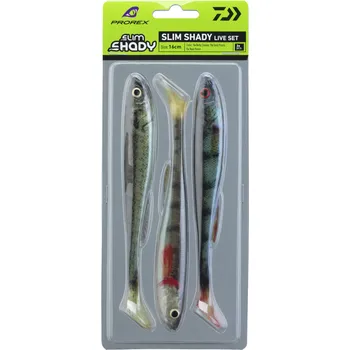 Umělá nástraha Daiwa Gumová Nástraha Prorex Real Slim Shady Live Color Set Délka: 16cm, Počet kusů: 3ks