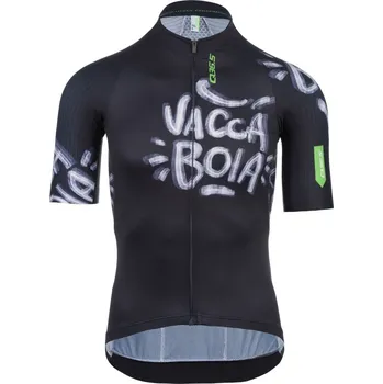 cyklistický dres Q36.5 Pánský cyklistický dres Jersey Short Sleeve R2 2023 Černá L Pánské