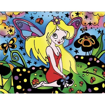 omalovánky Omalovánky Colorvelvet Sametový obrázek Víla