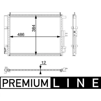 Výparník klimatizace Kondenzátor, klimatizace MAHLE AC 49 000P