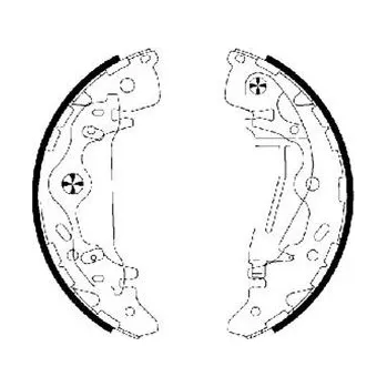 Brzdová čelist Sada brzdových čelistí TEXTAR 91065800