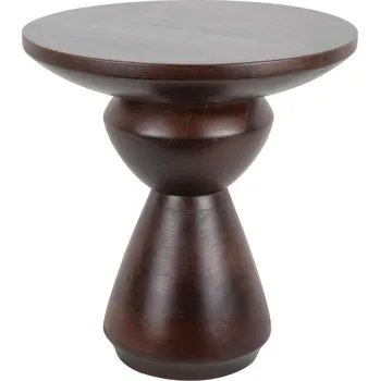 Toaletní stolek Present time Tmavý dřevěný odkládací stolek Noma 38 cm