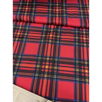 Látky a metrový textil, Barva Červená, Materiál 100% bavlna