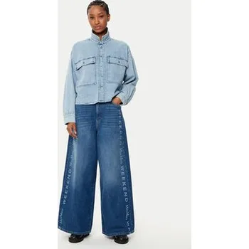 Pánská móda Weekend Max Mara džínová košile Zemira 2515111151 Modrá Boxy Fit 42