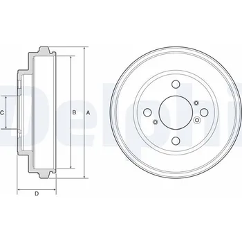 Brzdový buben Brzdový buben DELPHI BF625