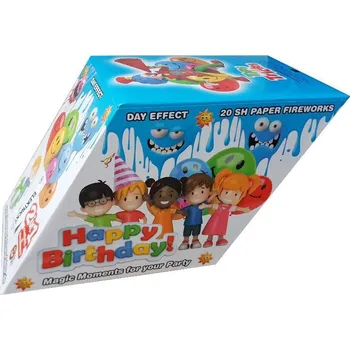 Zábavní pyrotechnika Konfetový ohňostroj - HAPPY BIRTHDAY - NAROZENINY - 12 ran