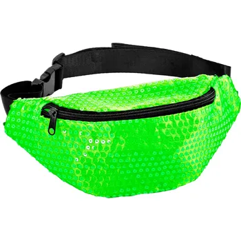 Karnevalový doplněk Zelená ledvinka s flitry