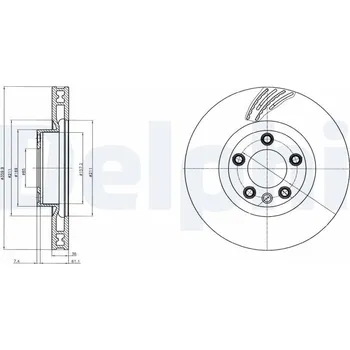 Brzdový kotouč Brzdový kotouč DELPHI BG9100C
