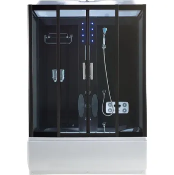 Sprchový box Kerra Xelo XL1585XL 151 x 86 x 215 cm čirý Satin chrom